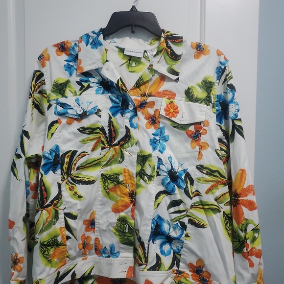 Alfred Dunner Jackets & Blazers - Alfred Dunner tropical print jacket sz 20